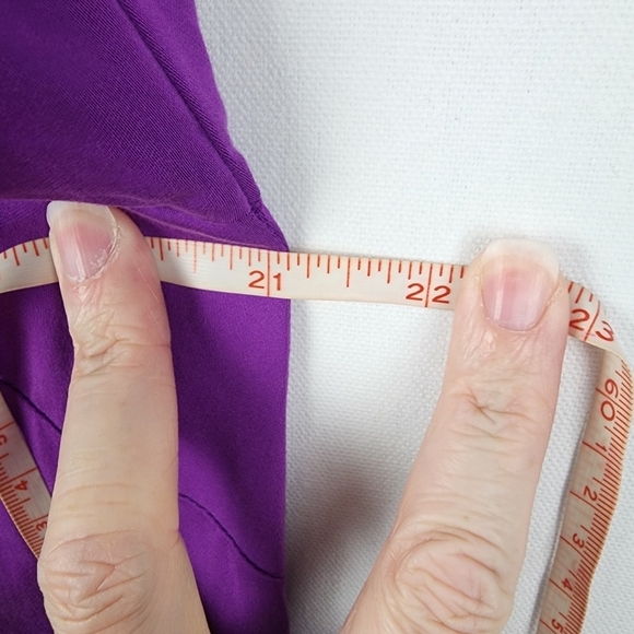 J. Jill Soft Luxe Button Front Shirt Purple Gem Size Small - Picture 6 of 7